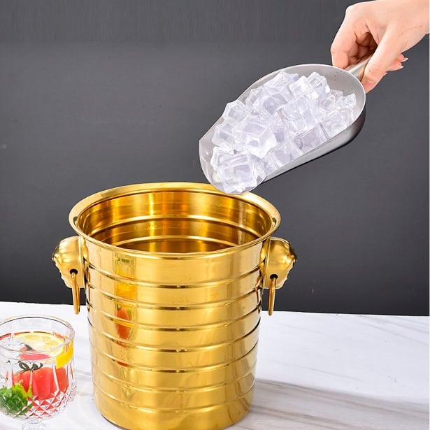 Xẻng Xúc Đá Inox 24cm, Loại 1, Muỗng Xúc Đá Thực Phẩm Đa Năng