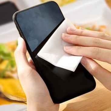 Hộp 100 Miếng Khăn Lau Kính, Giấy Lau Kính Mắt Dùng Một Lần Tiện Lợi