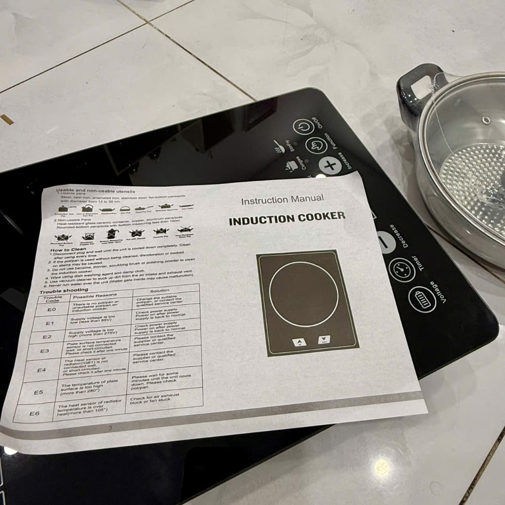 Bếp Từ Cảm Ứng OSTMAR 2000W, Bếp Điện Từ Đơn Công Suất Lớn Nấu Ăn Nhanh Tiện Lợi