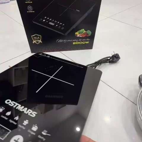 Bếp Từ Cảm Ứng OSTMAR 2000W, Bếp Điện Từ Đơn Công Suất Lớn Nấu Ăn Nhanh Tiện Lợi