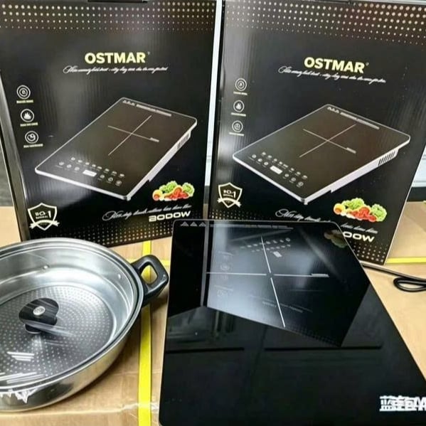 Bếp Từ Cảm Ứng OSTMAR 2000W, Bếp Điện Từ Đơn Công Suất Lớn Nấu Ăn Nhanh Tiện Lợi