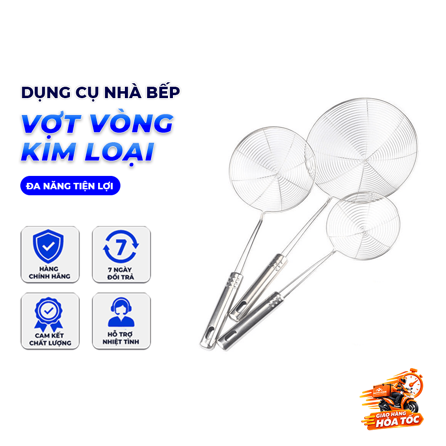 Vợt Vòng Inox HIP 13cm, Vợt Lọc Thực Phẩm Nhà Bếp