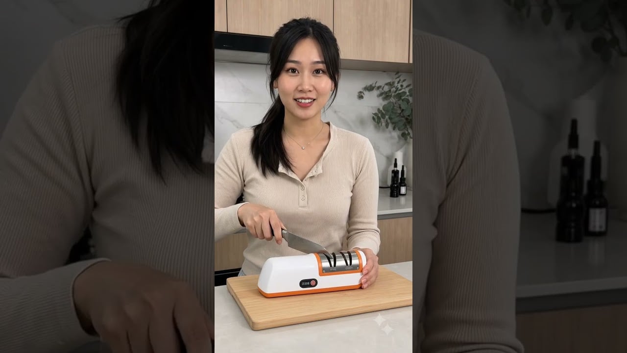 Máy Mài Dao Điện D306, Máy Mài Dao Tự Động Cho Nhà Bếp - Video