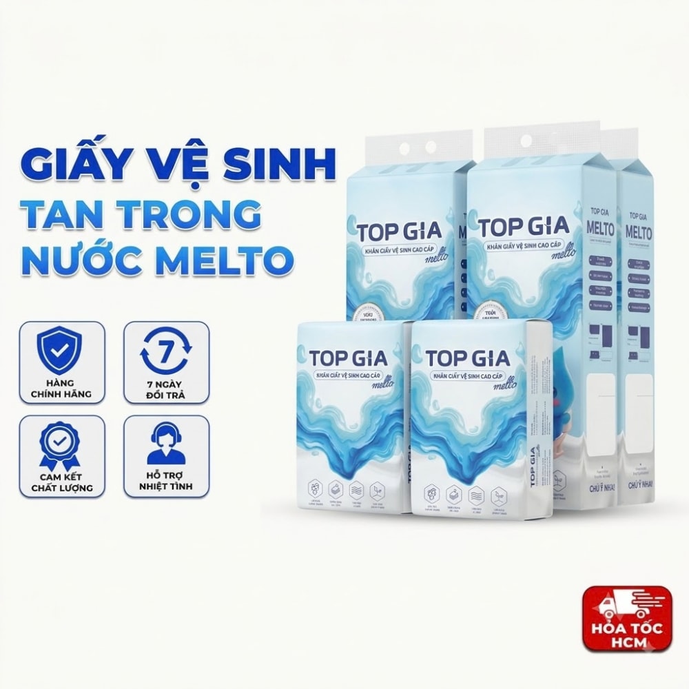 Giấy Vệ Sinh Tan Trong Nước MELTO, Dễ Phân Rã, Thấm Hút Tốt - 02010108001
