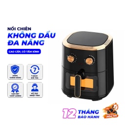 Nồi Chiên Không Dầu CAMEL 15L 1500W, Công Nghệ Khí Nóng 360°, Cửa Kính