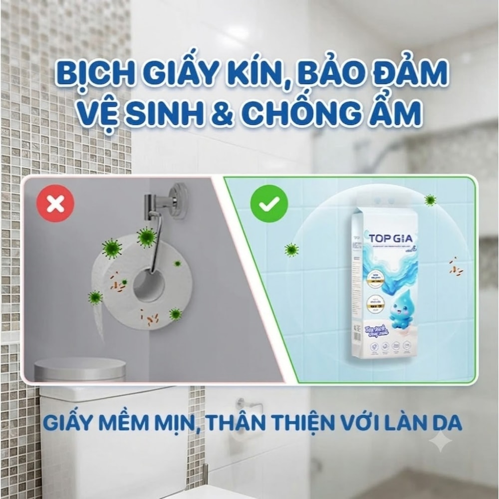 Giấy Vệ Sinh Tan Trong Nước MELTO, Dễ Phân Rã, Thấm Hút Tốt