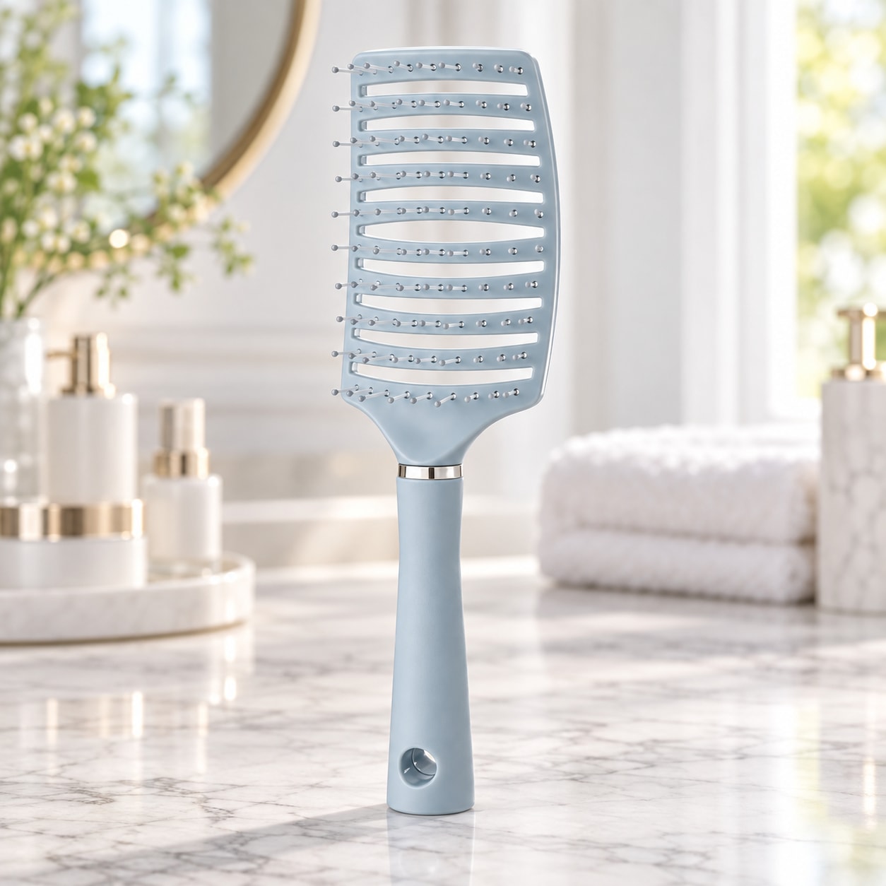 Lược Sấy Phồng Tóc Gỡ Rối, Lược Tạo Kiểu Tóc Đa Năng