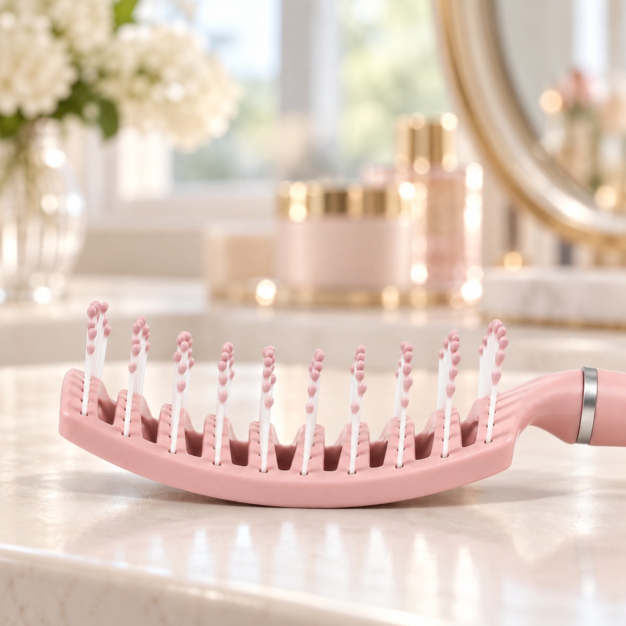 Lược Sấy Phồng Tóc Gỡ Rối, Lược Tạo Kiểu Tóc Đa Năng