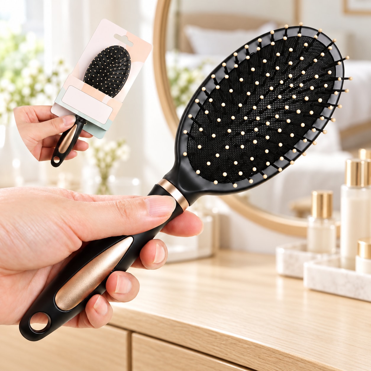 Bộ 3 Lược Chải Tóc Gỡ Rối, Lược Tạo Kiểu Tóc Đa Năng