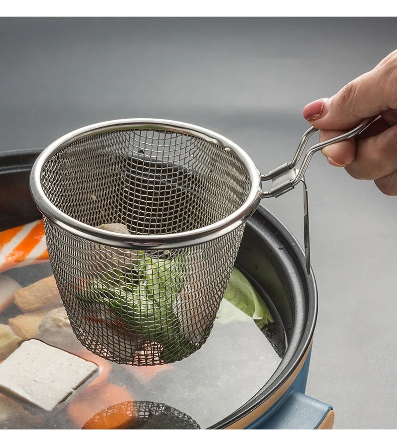 Giỏ Lưới Nhúng Lẩu Inox