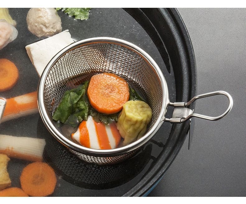 Giỏ Lưới Nhúng Lẩu Inox