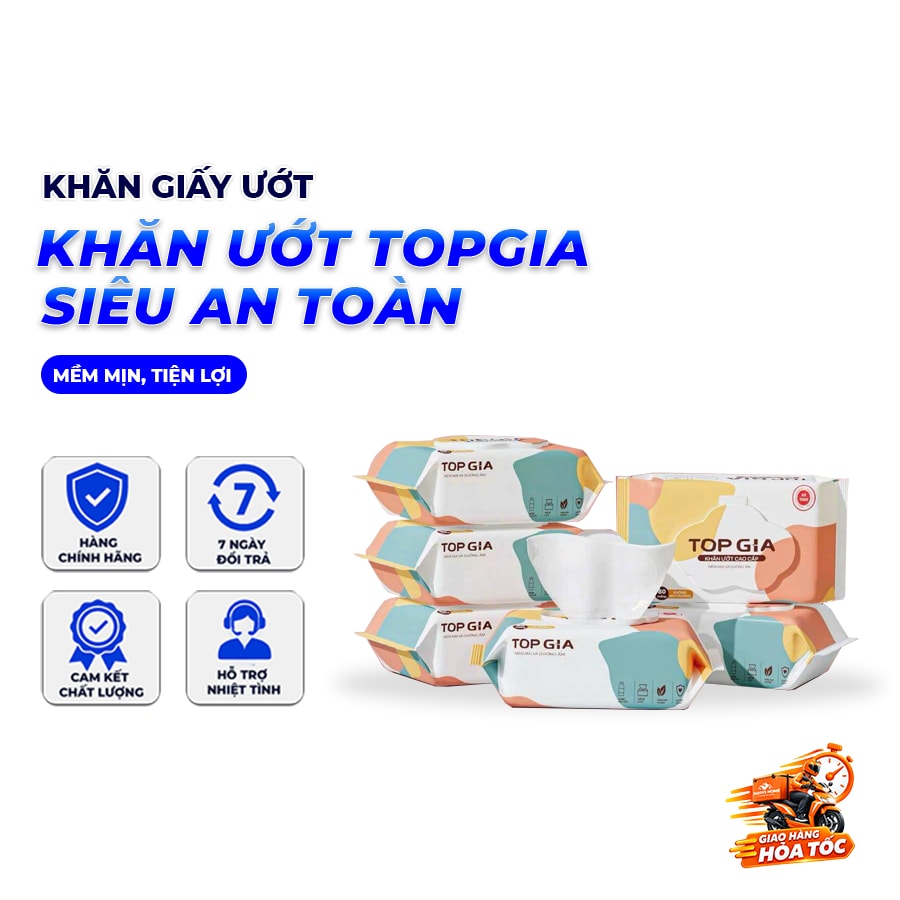 Khăn Ướt Ban Mai TOPGIA 80 Tờ