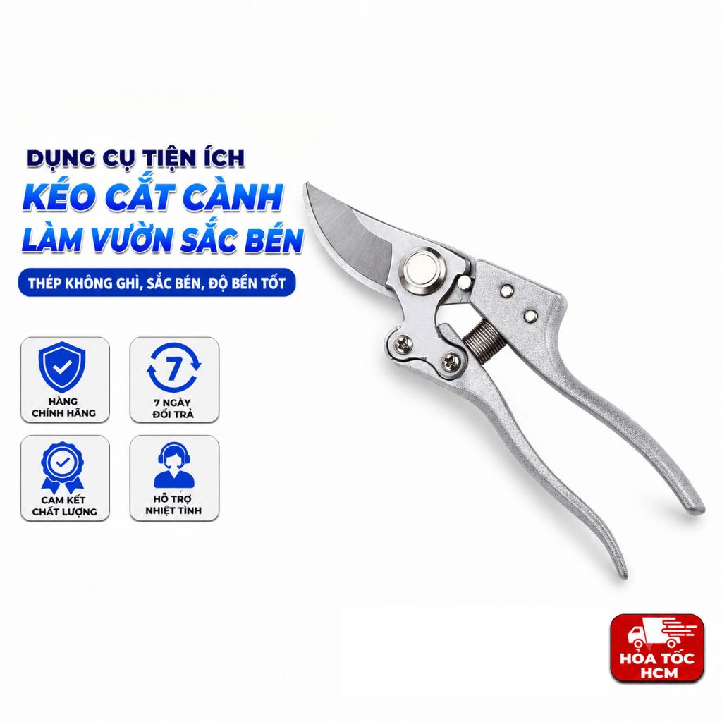 Kéo Cắt Cành SK5 Cao Cấp, Kéo Tỉa Cây Làm Vườn Sắc Bén Chuyên Dụng