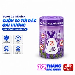 Cuộn 50 Túi Đựng Rác Oải Hương