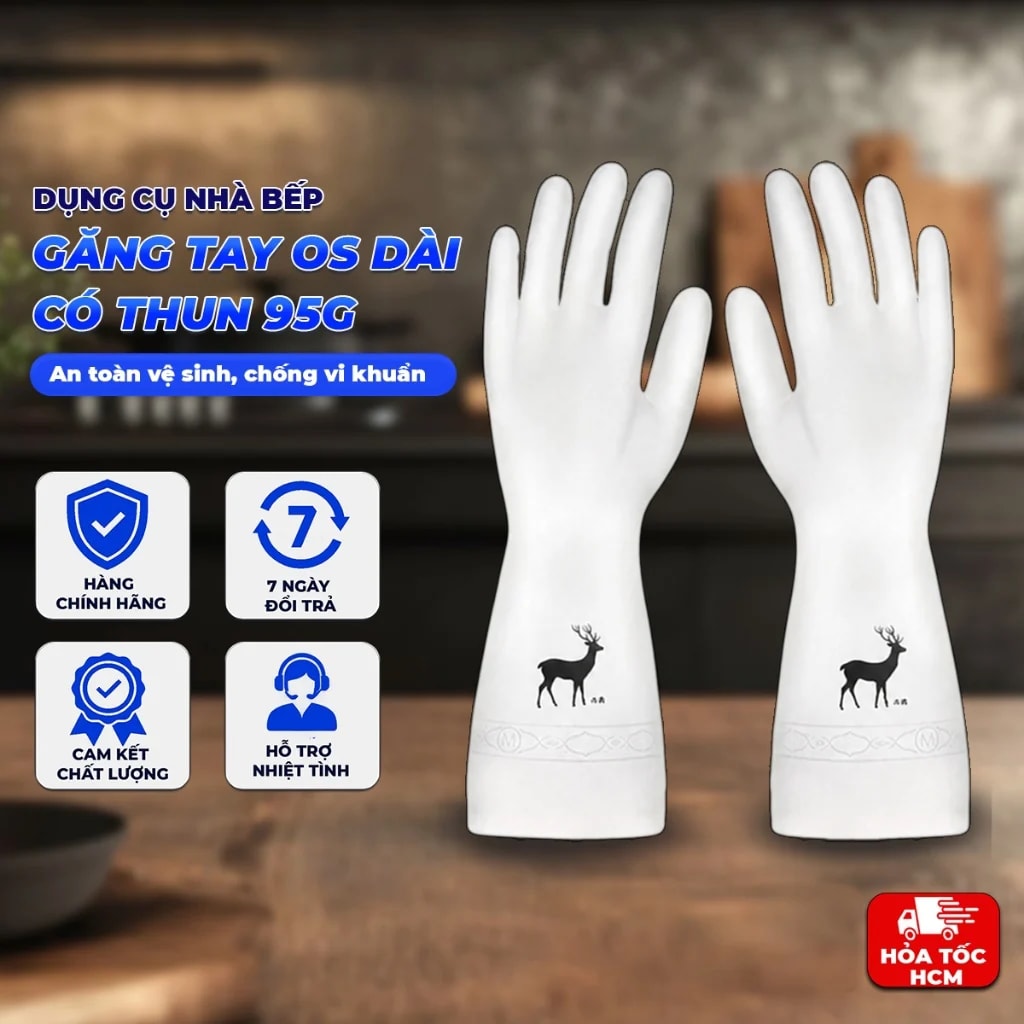 Găng Tay OS Dài Có Thun 95g Loại 1, Găng Tay Bảo Vệ Tay - GD712-GangOS-dai ww