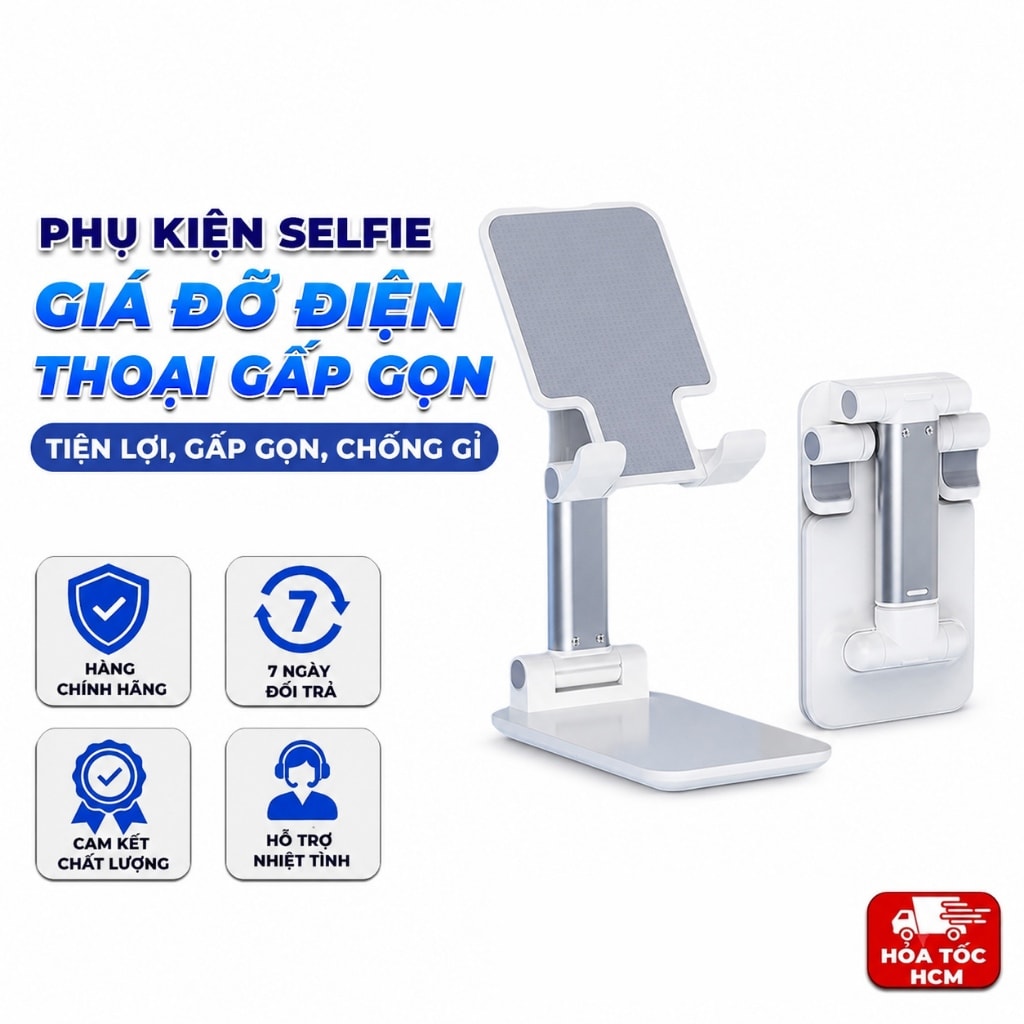 Giá Đỡ Điện Thoại Gấp Gọn, Kệ Để Điện Thoại Để Bàn Tiện Lợi