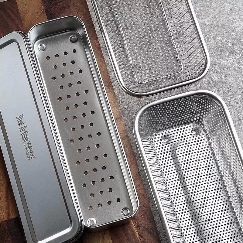 Rổ Vo Gạo Dài 30x12cm, Rổ Rửa Gạo Rau Củ Nhà Bếp