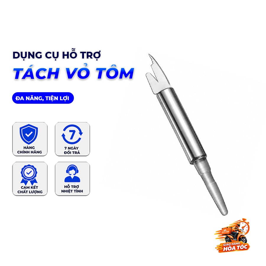 Dụng Cụ Lột Vỏ Tôm, Dao Tách Vỏ Tôm Nhà Bếp Tiện Lợi