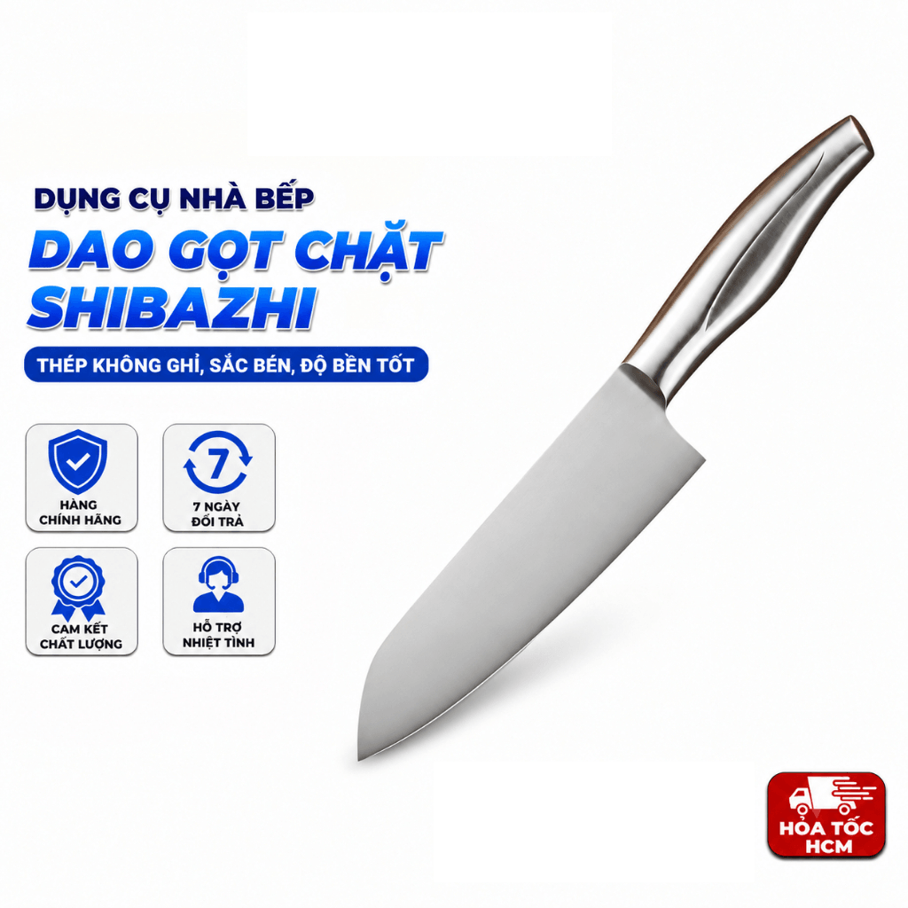 Dao Gọt SHIBAZHI Thép 4CR13 Cao Cấp