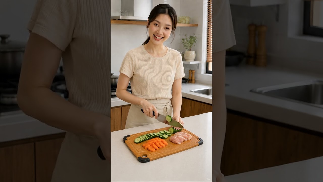 Thớt Sợi Gỗ Thông Kháng Khuẩn – Chống Nấm Mốc, Chống Trượt - Video