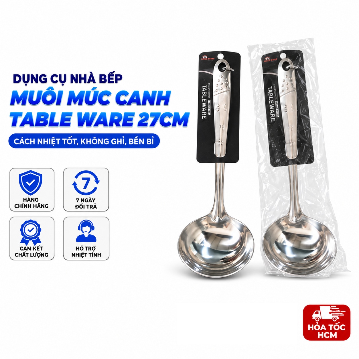 Vá Canh Table Ware 27cm, Muôi Múc Canh Nhà Bếp