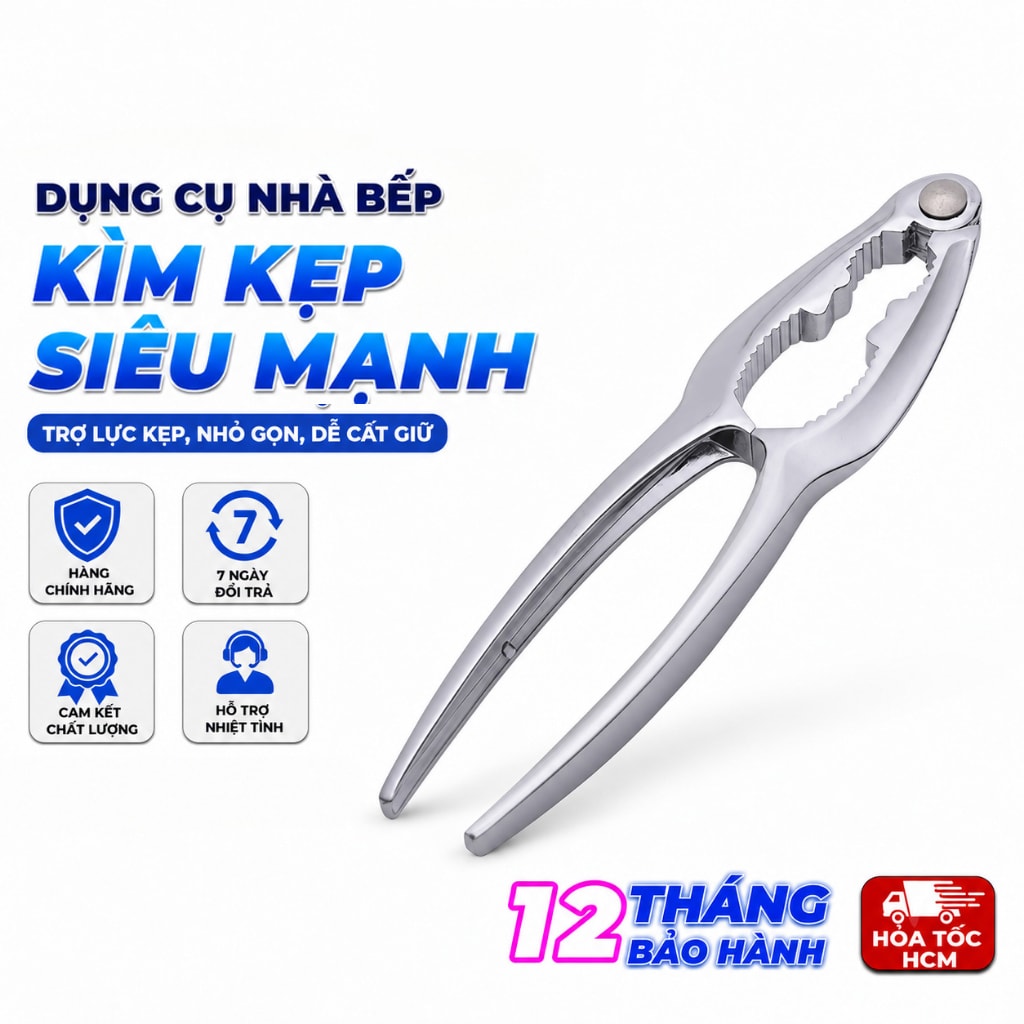 Dụng Cụ Kẹp Càng Cua, Kẹp Hạt Óc Chó, Kìm Kẹp Hạt Đa Năng