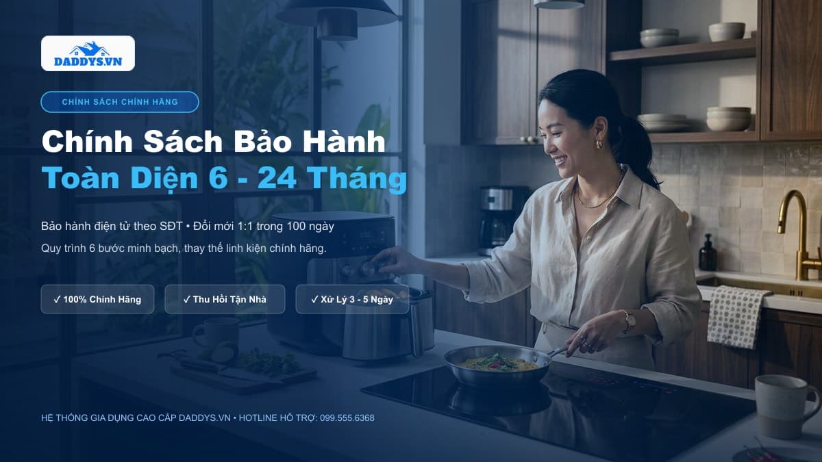 Chính Sách Bảo Hành Chính Hãng & Quy Trình 6 Bước Minh Bạch