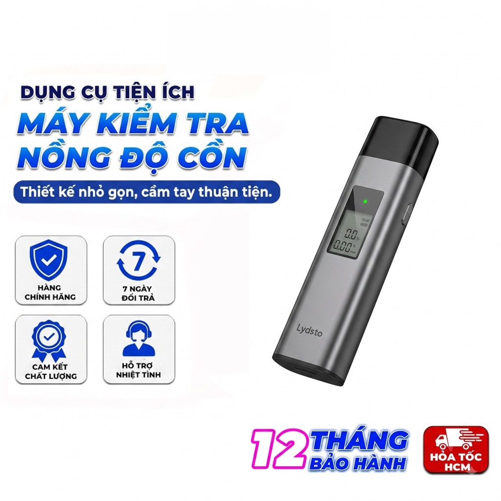 Máy Đo Nồng Độ Cồn LYDSTO T1, Máy Kiểm Tra Nồng Độ Cồn Trong Hơi Thở Cầm Tay
