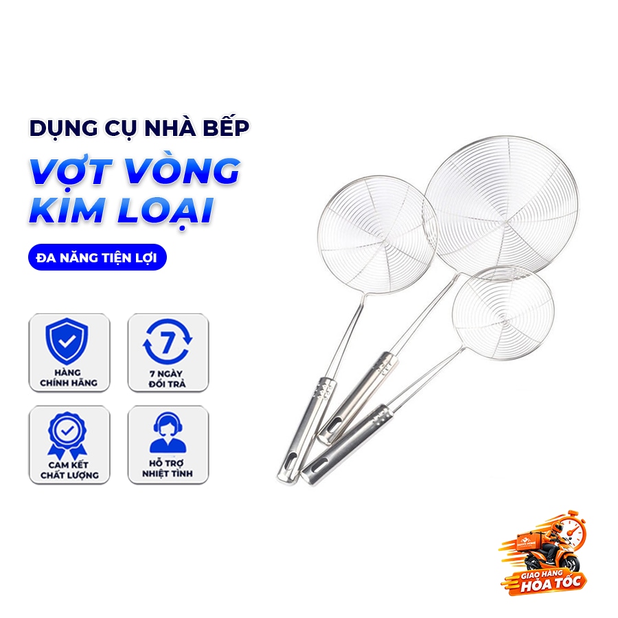 Vợt Vòng Inox HIP 13cm, Vợt Lọc Thực Phẩm Nhà Bếp